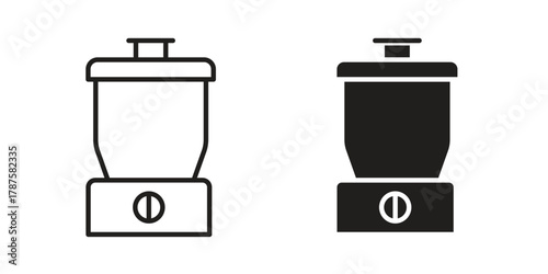 Food processor icon for web design, mobile apps