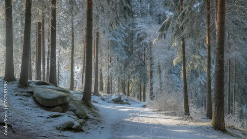 winter forest in the forest