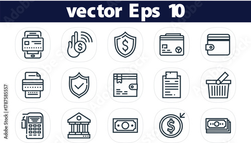 Budgeting Icon Set. Vector Graphic Illustration.business, budget, investment, finance, graphic, illustration, set, icon, vector, signs, person, money, 