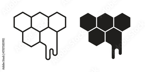 Honeycomb icon for web design, mobile apps