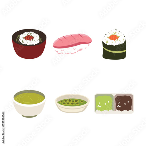 Matcha and Sushi Combo Set