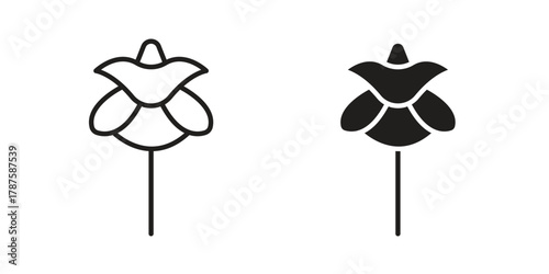 Iris icon for web design, mobile apps