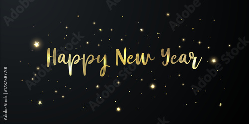 Happy New Year 2026 background, luxury design, festival vector illustration.