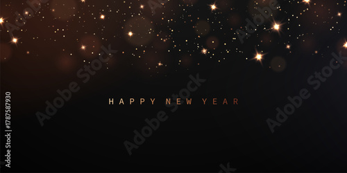 Happy New Year 2026 background, luxury design, festival vector illustration.