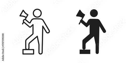 Lumberjack icon for web design, mobile apps