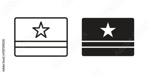Loyalty card icon for web design, mobile apps