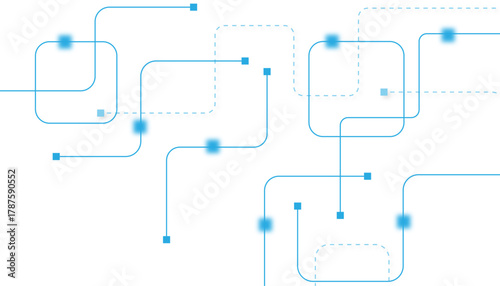 Abstract futuristic technology background. Technology background with crossed lines and dots.