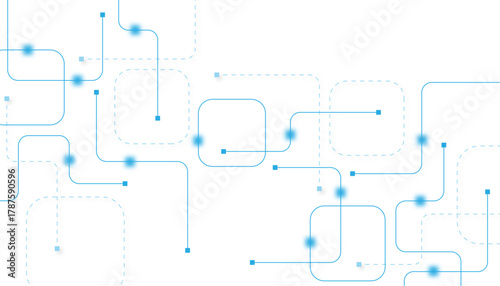 Abstract futuristic technology background. Technology background with crossed lines and dots.