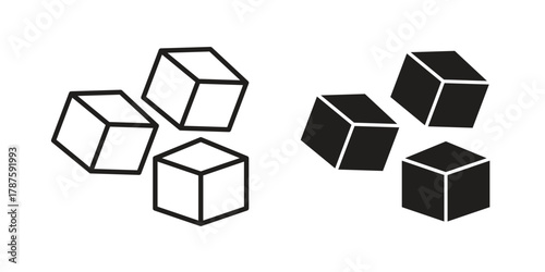 Modules icon for web design, mobile apps