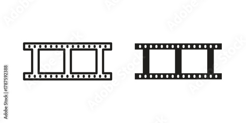 Negative film icon for web design, mobile apps
