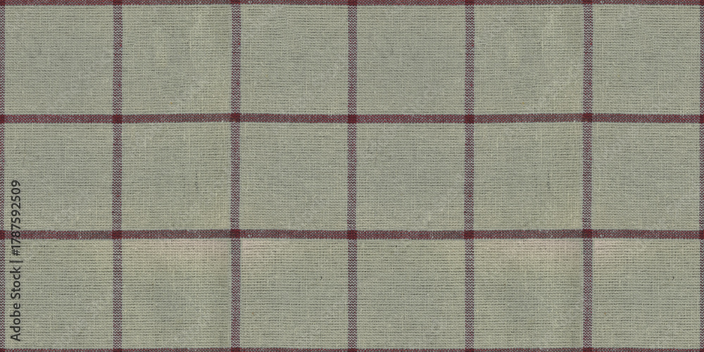 Fototapeta premium Detailed Close Up Fabric Checkered Plaid Material Texture Seamless Pattern