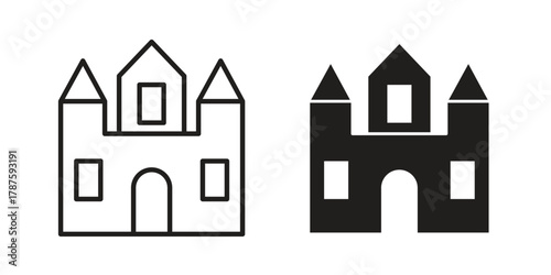 Palace icon for web design, mobile apps