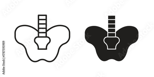 Pelvis icon for web design, mobile apps