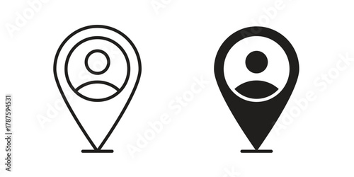 Placement icon for web design, mobile apps