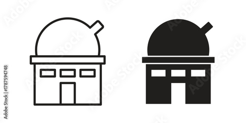 Planetarium icon for web design, mobile apps