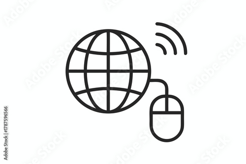 Global communication and internet concept vector
