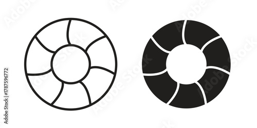 Rubber ring icon for web design, mobile apps