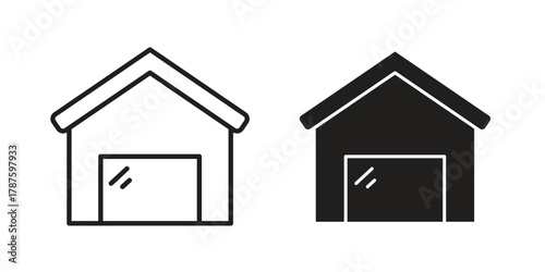 Showroom icon for web design, mobile apps