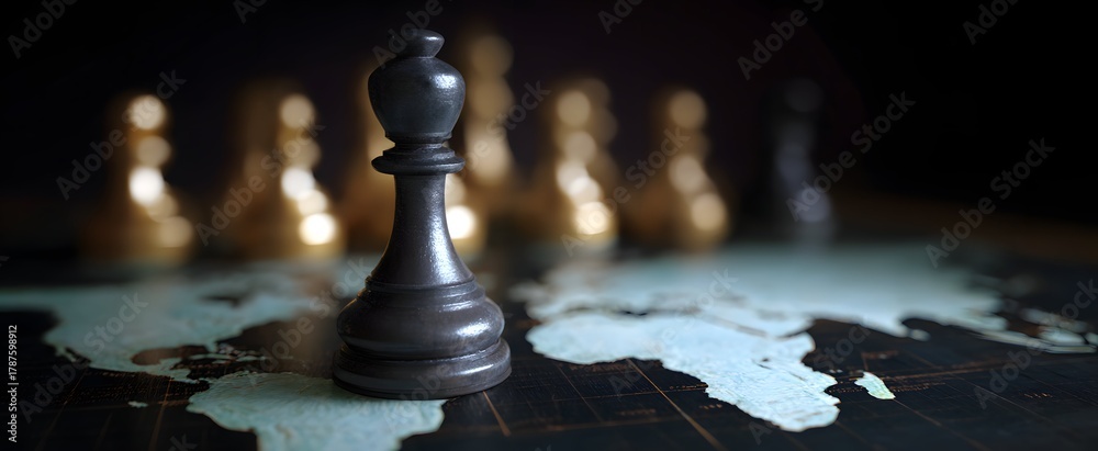 Fototapeta premium Shifting conflict tactics test worldwide defense and intelligence systems and strategies