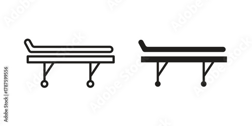 Stretcher icon for web design, mobile apps