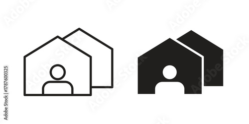 Tenant icon for web design, mobile apps