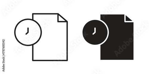 Temporary files icon for web design, mobile apps