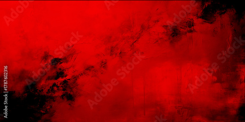 grunge background with red paint