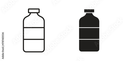 Water bottle icon for web design, mobile apps