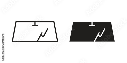 Windscreen icon for web design, mobile apps