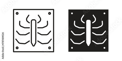 X ray icon for web design, mobile apps
