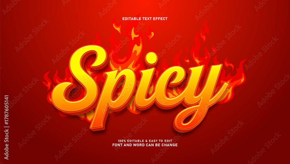 © Muh - Spicy Editable Text Effect with Fire Flame Background and Hot Colors