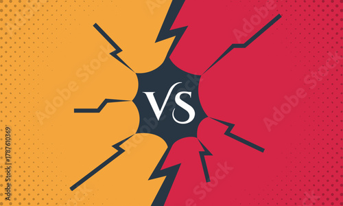 Comic versus fighting cartoon background