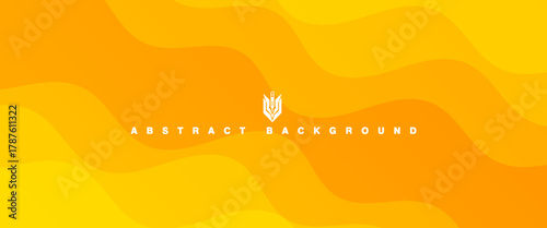 abstract gradient yellow and orange background. Liquid color background design. Yellow Fluid gradient shapes composition.