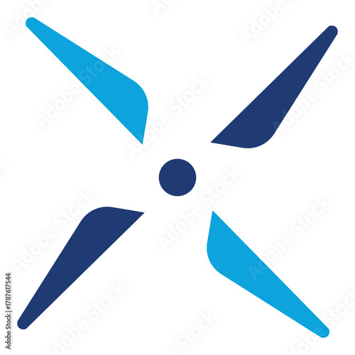 propeller mixed color icon