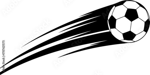 Soccer ball silhouette vector illustration