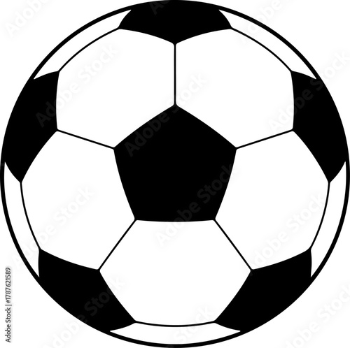 Soccer ball silhouette vector illustration