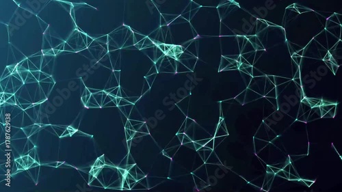 neon data flow motion graphic