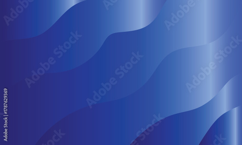 Abstract gradient blue waves flowing smoothly across a dark background with subtle shine