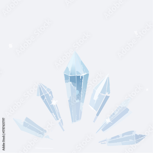 A sparkling background designed with clusters of clear crystals catching light and creating radiant reflections.