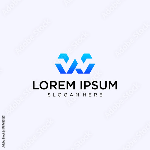 Modern, simple, elegant, colorful logo vector.