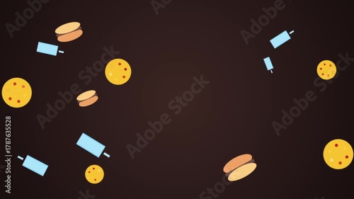 minimalist food animation