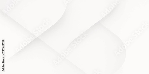 Subtle and elegant abstract white background with soft flowing curves and gentle shadows for design