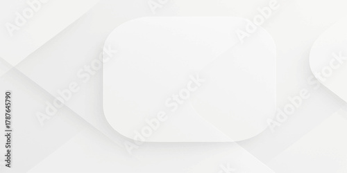 Subtle geometric abstract background with clean white embossed hexagonal pattern and soft shadows