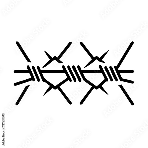 Holocaust barbed wire icon