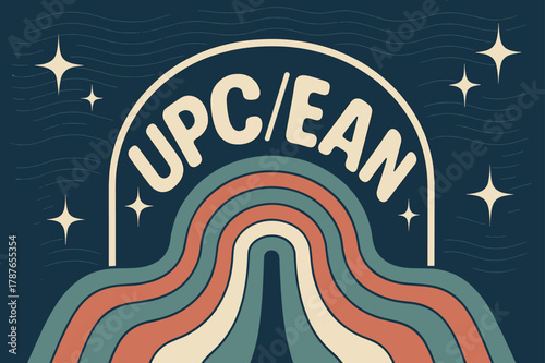 70s Groovy Poster. . UPC / EAN ? 70s Poster (variant): groovy rounded letters in centered arch; ripple stripes and starbursts; subtle wave lines suggesting