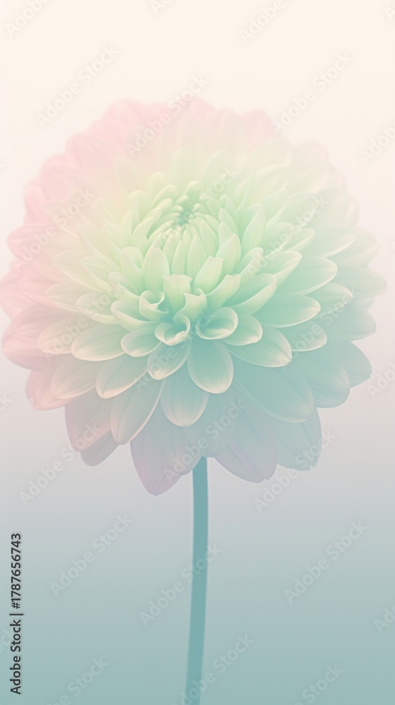 Naklejka premium Blurred gradient pink Chrysanthemum flower dahlia petal.
