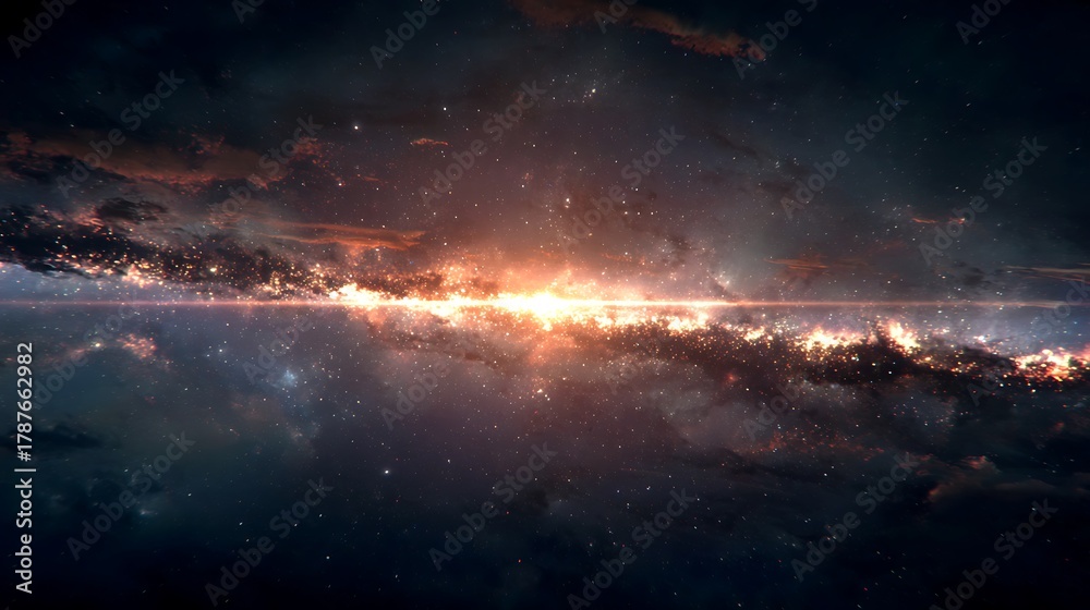 Obraz premium deep space background with stars