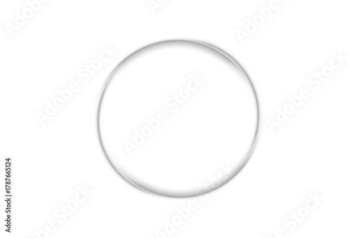 White luminous circle PNG with soft gradient glow. Radiant halo adds subtle depth to digital designs. Great for modern backgrounds, decorative elements, or glowing effects.