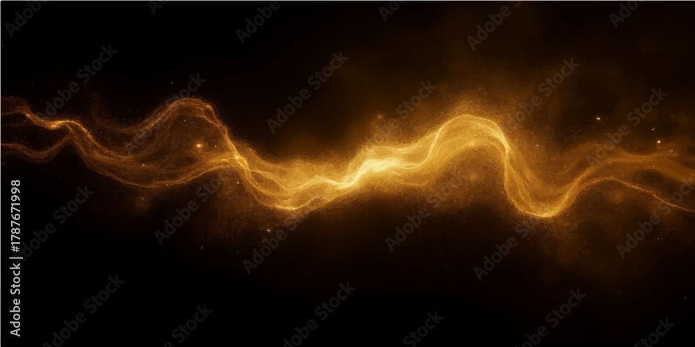 Abstract animation of electric blue lightning exploding against a dark space background with fire and smoke texture