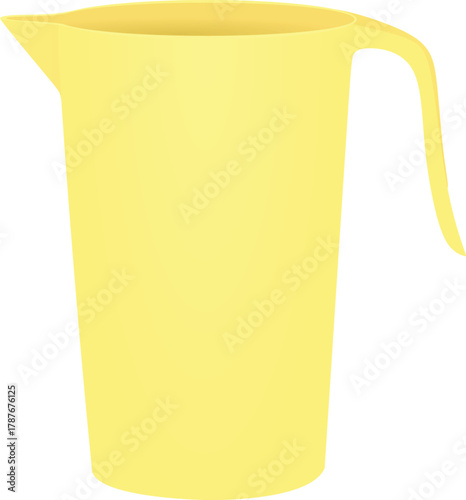 Plastic container pot. vector illustration	